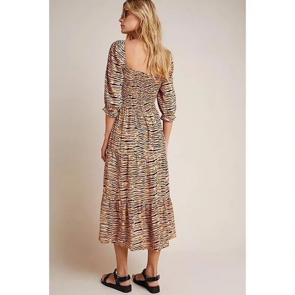 Faithfull The Brand Wyldie Midi Dress Size 6 - Picture 3 of 10